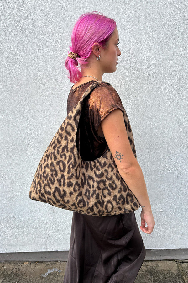 Baum Und Pferdgarten Kleova Camel Leopard Shoulder Bag - The Mercantile London