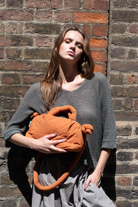 Marta Betina Grey Knit Jumper - The Mercantile London