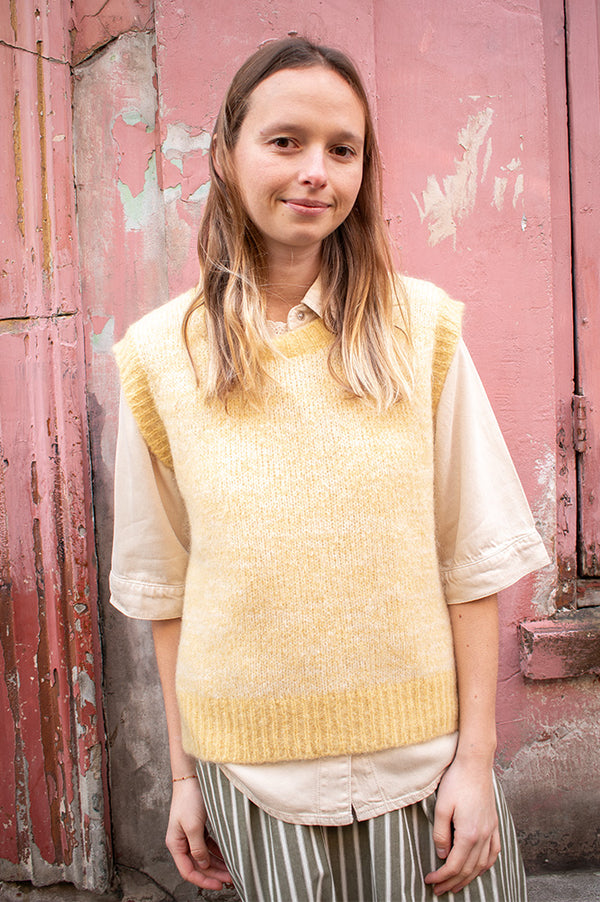 Maison Anje Breko Yellow Vest - The Mercantile London