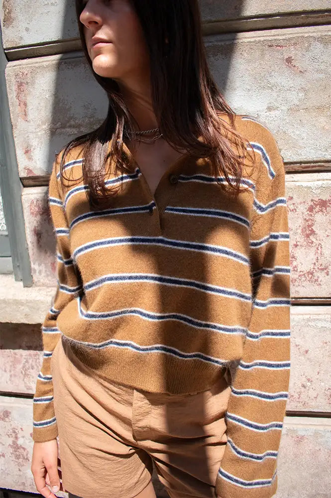 Bellerose Dussy Stripe E Knit Polo
