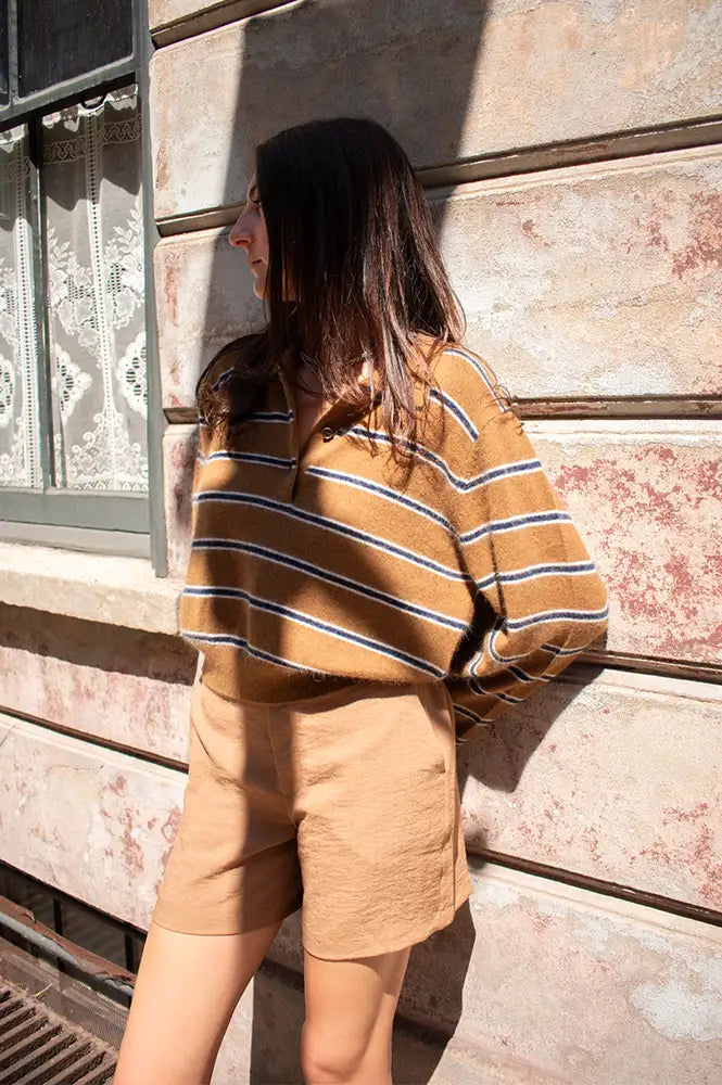 Bellerose Dussy Stripe E Knit Polo