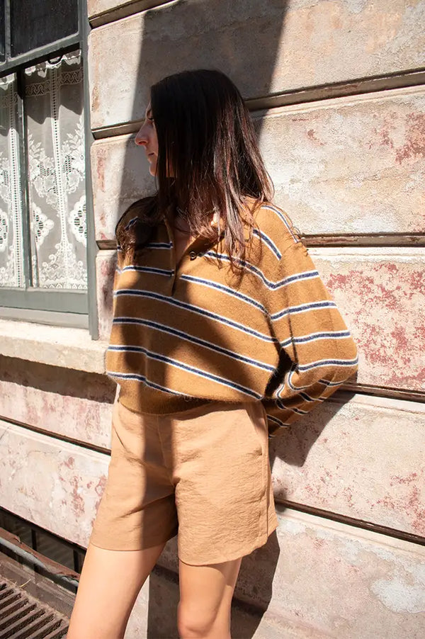 Bellerose Dussy Stripe E Knit Polo