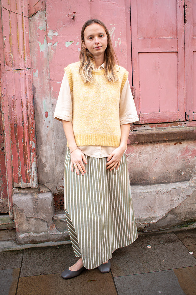 Maison Anje Breko Yellow Vest - The Mercantile London