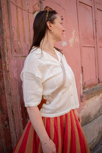 Fransa Amina Whisper White Cardigan - The Mercantile London