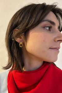 Lunar Mini Ring Link Earrings - The Mercantile London