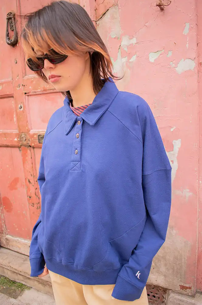 Komodo Rugs Blue Sweatshirt - The Mercantile London