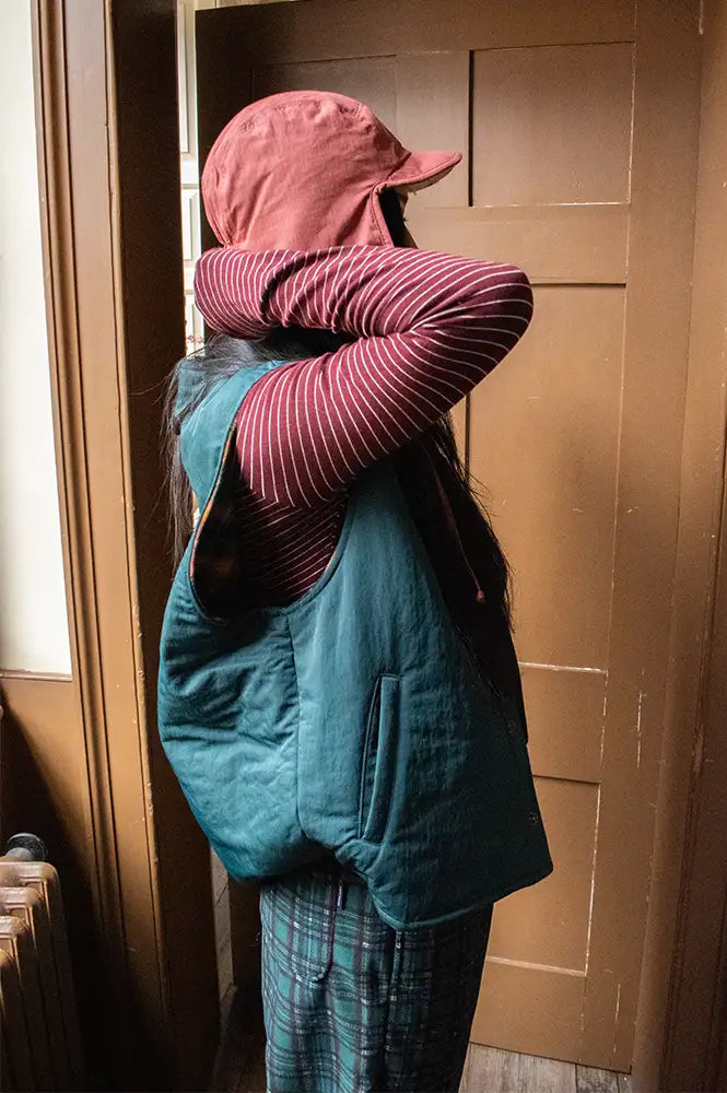 Kappy Reversible Green & Check Vest
