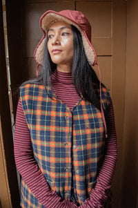 Kappy Reversible Green & Check Vest