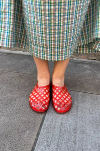 JuJu Kris Red Jelly Shoes