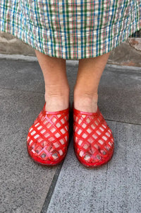 JuJu Kris Red Jelly Shoes