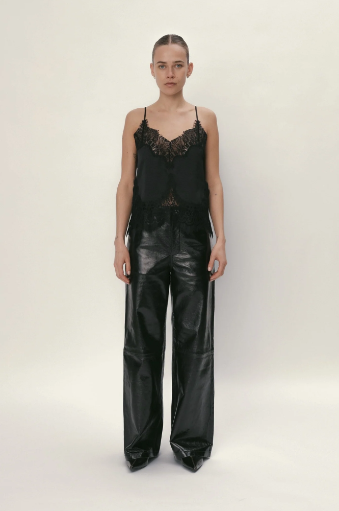 Stella Nova Underlayer Black Lace Top - The Mercantile London