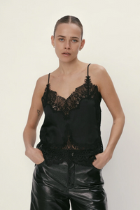 Stella Nova Underlayer Black Lace Top - The Mercantile London