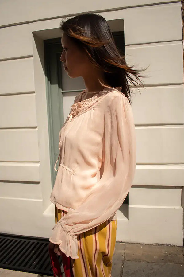 An'ge Siona Nude Blouse