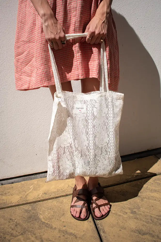 Daphne Lace Tote Bag
