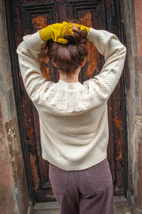 Numph Janie Pristine Cream Knitted Cardigan - The Mercantile London