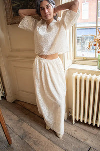 Faune Jean Oyster Lace Skirt - The Mercantile London