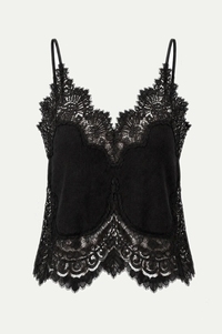 Stella Nova Underlayer Black Lace Top - The Mercantile London