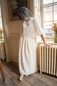 Faune Jean Oyster Lace Skirt - The Mercantile London