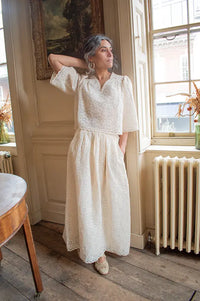 Faune Jean Oyster Lace Skirt - The Mercantile London