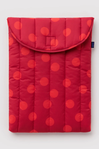 Baggu Red Polka Dot 16" Puffy Laptop Sleeve
