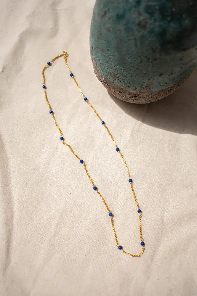 Shyla Venus Slim Lapis Necklace