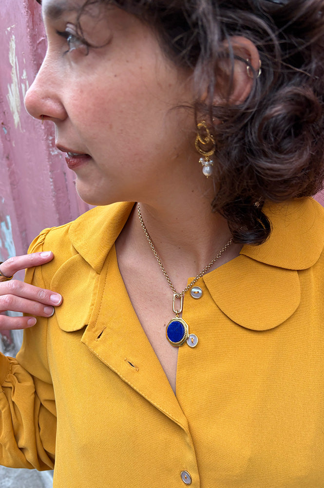 By Alona Lapis Pendant - The Mercantile London