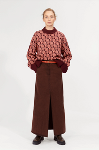 Nué Notes Larissa Coffee Bean Skirt - The Mercantile London