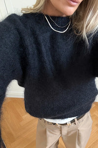 Noella Latora Navy Mohair Jumper