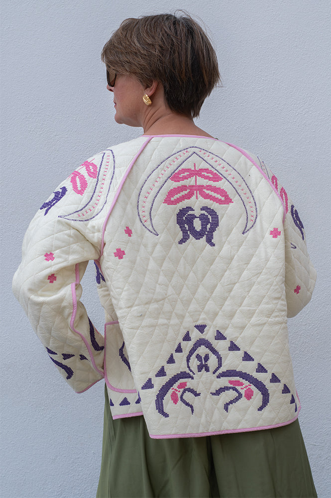 Lolly's Laundry Wilma Creme Jacket - The Mercantile London