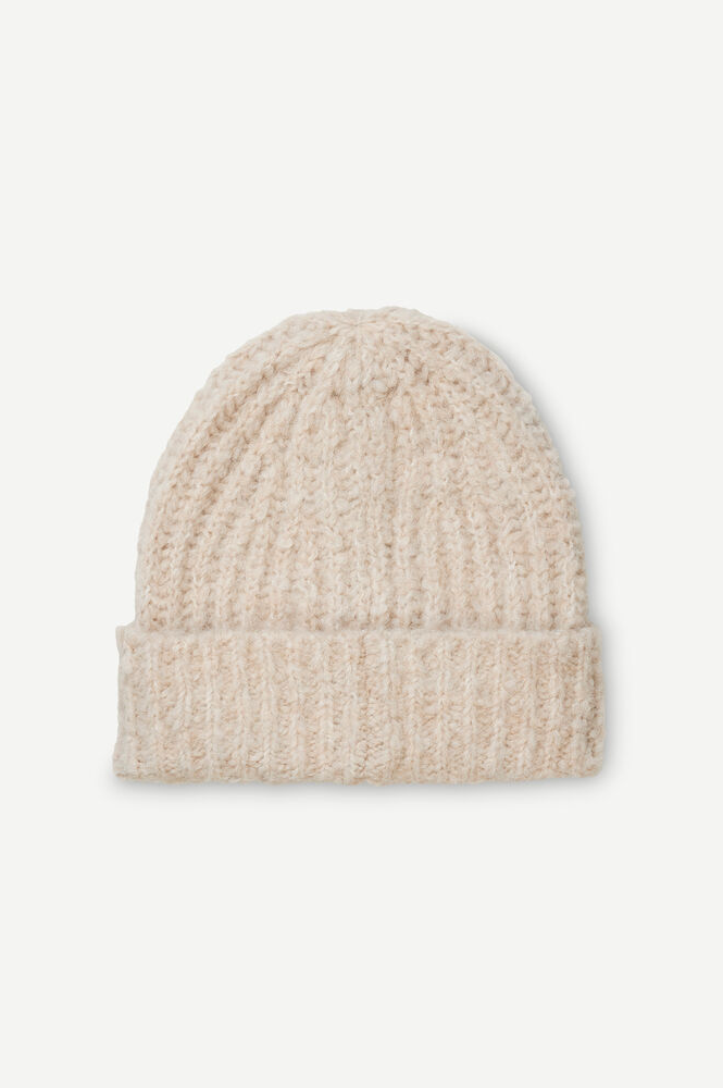 Samsoe & Samsoe Layla Arctic Wolf Beanie - The Mercantile London