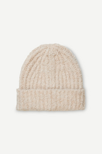Samsoe & Samsoe Layla Arctic Wolf Beanie - The Mercantile London