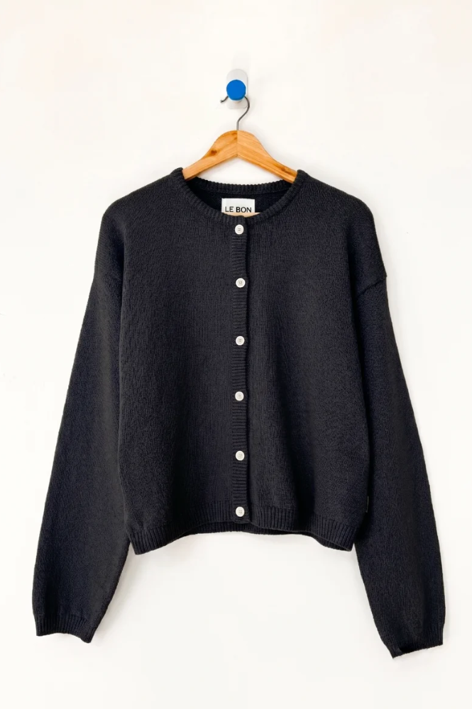 Le Bon Shoppe Leila Black Cardigan