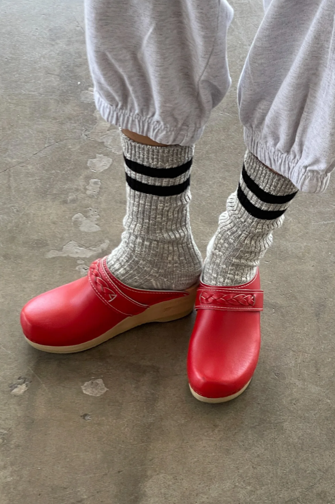 Le Bon Shoppe Cottage Varsity Heather Grey Socks