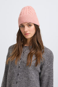 ICHI Lucy Zephyr Melange Knitted Hat