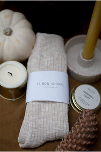 Le Bon Shoppe Cottage Oatmeal Socks - The Mercantile London