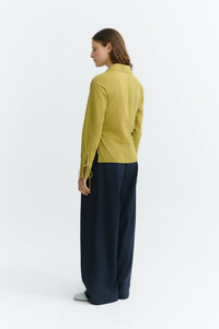 Thinking Mu Pistachio Seesucker Lenie Blouse