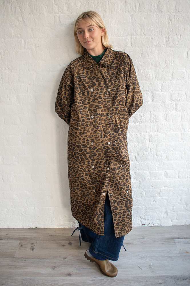 The Tiny Big Sister Leopard Trench Coat - The Mercantile London