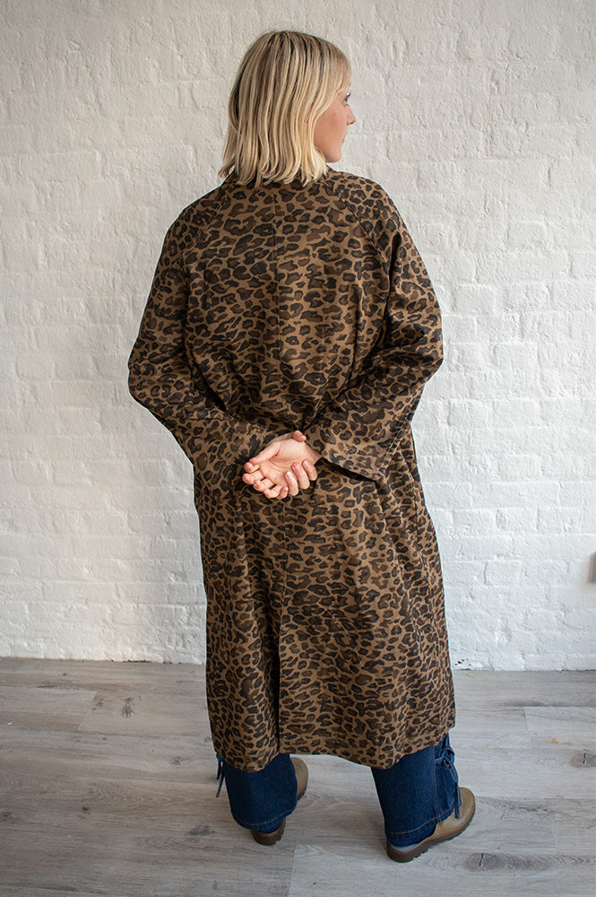 The Tiny Big Sister Leopard Trench Coat - The Mercantile London