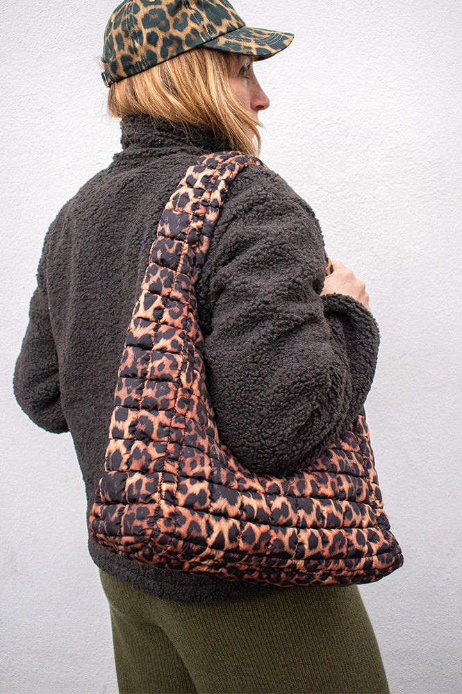ICHI Alis Leopard Shoulder Bag