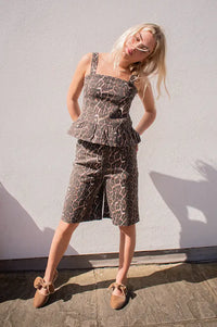 ICHI Brokes Leopard Top - The Mercantile London
