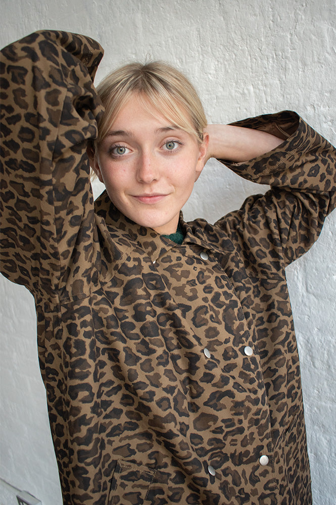 The Tiny Big Sister Leopard Trench Coat - The Mercantile London