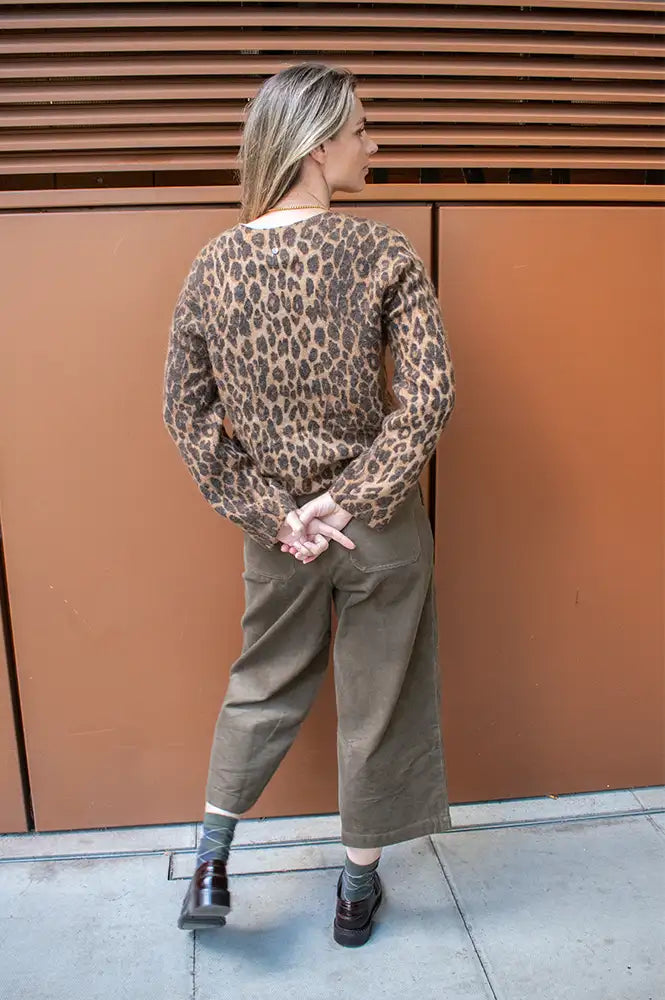 Numph Riette Tigers Eye Leopard Jumper