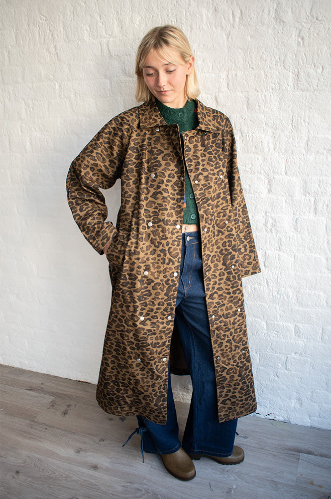 The Tiny Big Sister Leopard Trench Coat - The Mercantile London