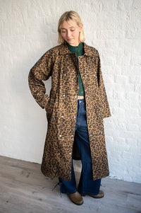 The Tiny Big Sister Leopard Trench Coat - The Mercantile London