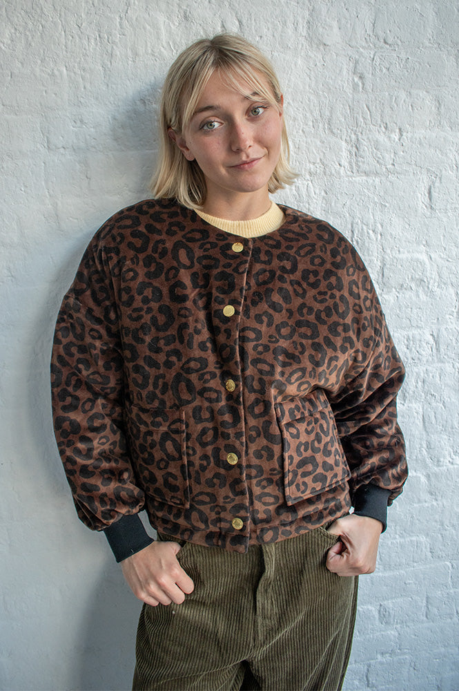 Des Petits Hauts Hilda Leopard Jacket - The Mercantile London