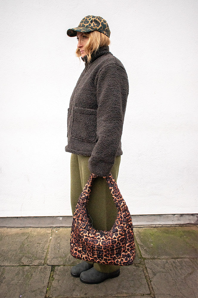 ICHI Alis Leopard Shoulder Bag