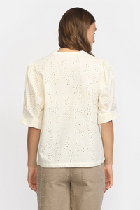 Esmé Studios Leo Buttercream Blouse - The Mercantile London
