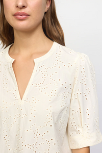 Esmé Studios Leo Buttercream Blouse - The Mercantile London