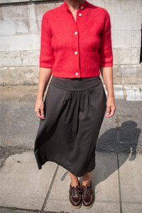 Leon & Harper Jury Mocha Cord Skirt - The Mercantile London