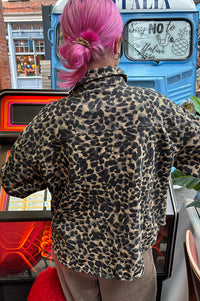ICHI Harlow Leopard Print Jacket - The Mercantile London